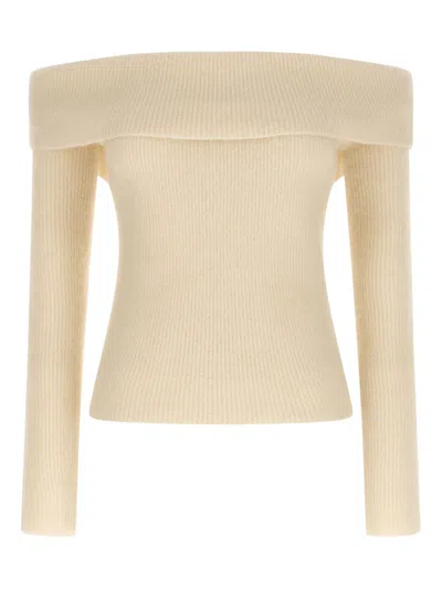 RICK OWENS SWEATERS LIGHT AND NATURAL