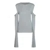 Rick Owens Woman Sweater Sky Blue Size S Virgin Wool In Pale Blue