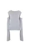 Rick Owens Woman Sweater Sky Blue Size S Virgin Wool In Pale Blue