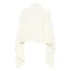 Rick Owens Knit Hooded Medium Wrap Cardigan In Neutral