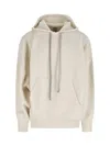 Rick Owens Hooded Sweater With Drawstring And Pocket In White