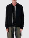 Rick Owens Cashmere Zipped Hoodie In Black