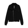 Rick Owens Asymmetrical Zip-front Jacket In Black