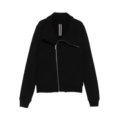 Rick Owens Asymmetrical Zip-front Jacket In Black