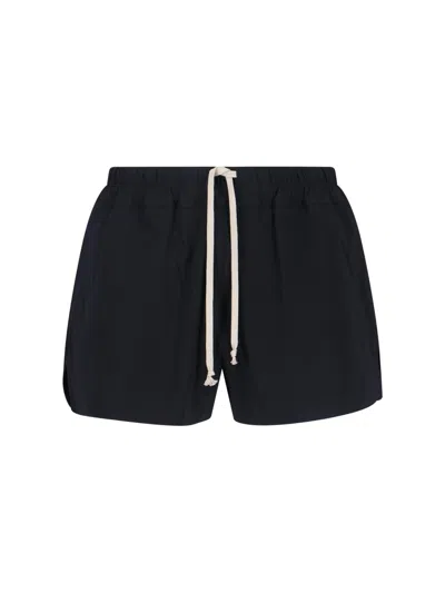 Rick Owens Swim Shorts In Black