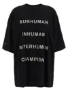 Rick Owens Champion X Owens Crew Neck Graphic T-shirt In Black