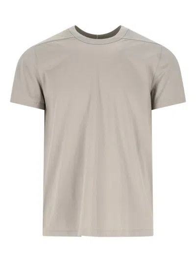 Rick Owens T-shirt Classica In Beige