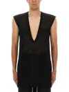 Rick Owens T-shirt Dylan In Black