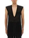 Rick Owens T-shirt Dylan In Black