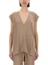 Rick Owens T-shirt Dylan In Neutrals