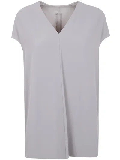 Rick Owens T-shirt Floating Top In Gray