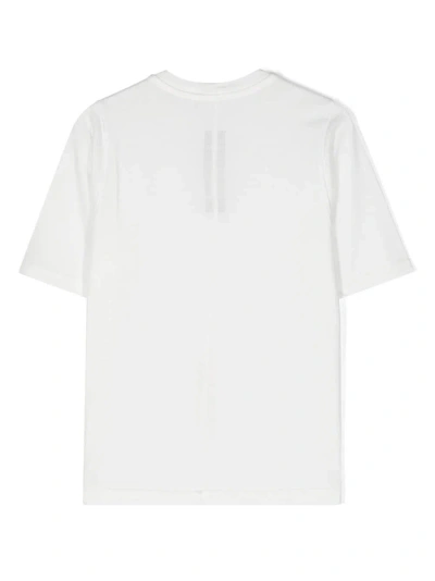 Rick Owens T-shirt Jumbo In Jersey Di Cotone Colour Latte Di Peso Medio In White