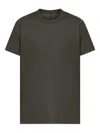 Rick Owens Green Round Neck Solid T-shirt In Green
