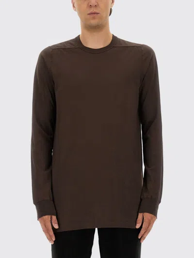 Rick Owens T-shirt Men  In Brown
