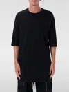 Rick Owens Relaxed Fit Oversized T-shirt With Classic Crew Neckline In Black
