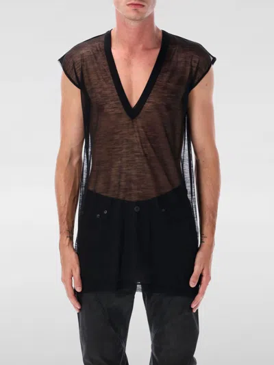 RICK OWENS T-SHIRT RICK OWENS MEN COLOR BLACK,H35953002