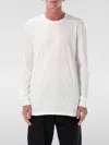 Rick Owens Crew Neck Long Sleeves Plain Design In White