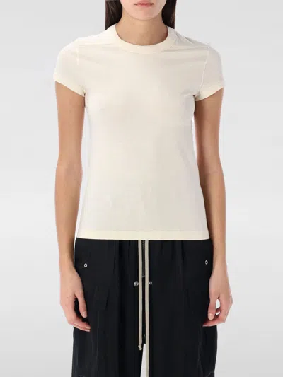 RICK OWENS T-SHIRT RICK OWENS WOMAN COLOR BEIGE,G63279022