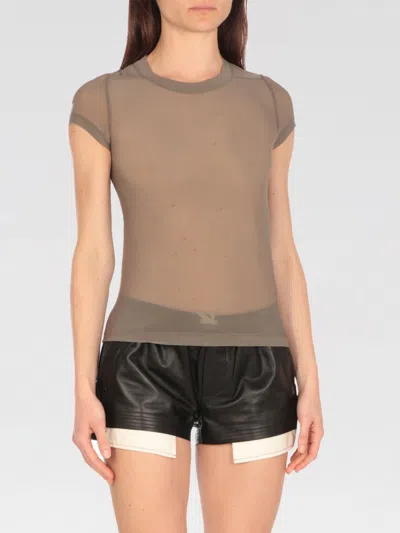 Rick Owens T-shirt  Woman Color Beige In Sand