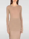 Rick Owens T-shirt  Woman Color Beige In Sand