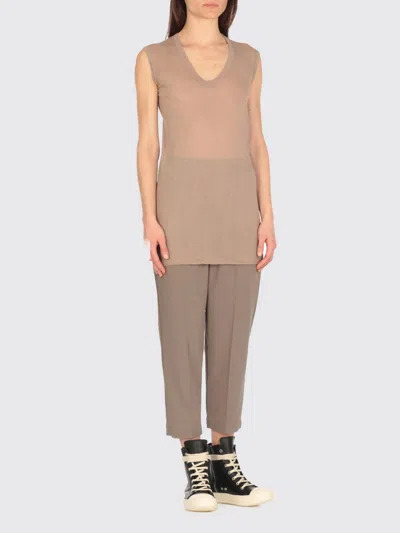 Rick Owens T-shirt  Woman Color Beige In Neutral