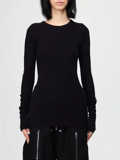 RICK OWENS T-SHIRT RICK OWENS WOMAN COLOR BLACK,H27894002