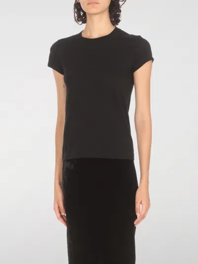 Rick Owens Cropped T-shirt In Black