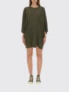 Rick Owens T-shirt  Woman Color Green In Green