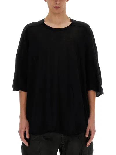 Rick Owens T-shirt Tommy In Black