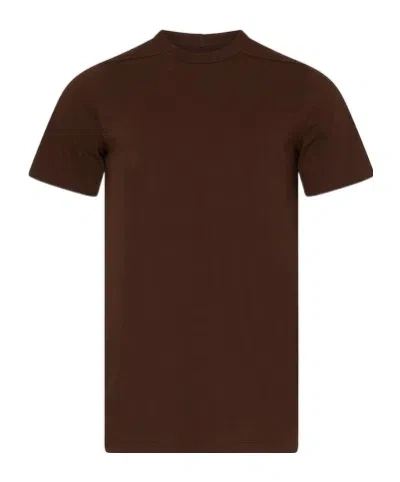 Rick Owens T-shirt With Round Neck And Short Sleeves In Brown