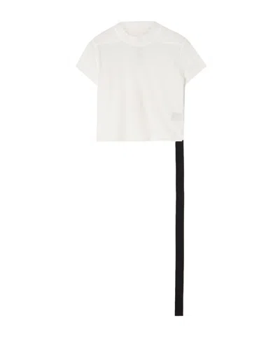 Rick Owens T-shirt With Round Neck And Short Sleeves In White