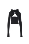 Rick Owens Black Porterville Prong Long Sleeve T-shirt In Black