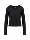 Rick Owens Hooded Top With Short Sleeves And Sheer Fabric In Black