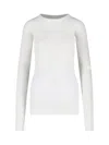 Rick Owens Viscose And Silk T-shirt In White