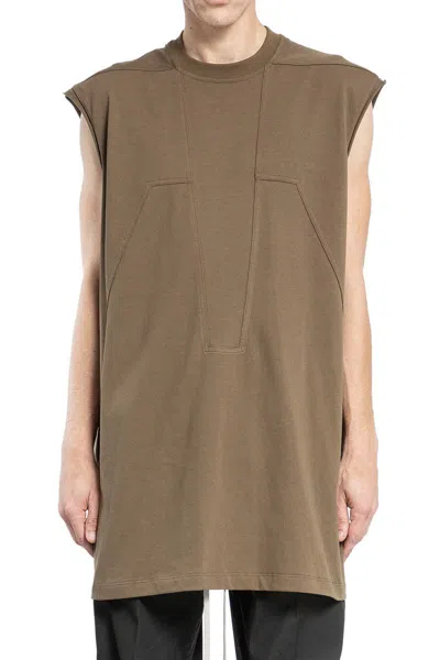 Rick Owens T-shirts & Tank Tops In Beige