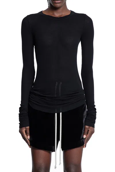 Rick Owens T-shirts & Tank Tops In Black