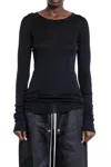 Rick Owens T-shirt  Woman Color Black In Black