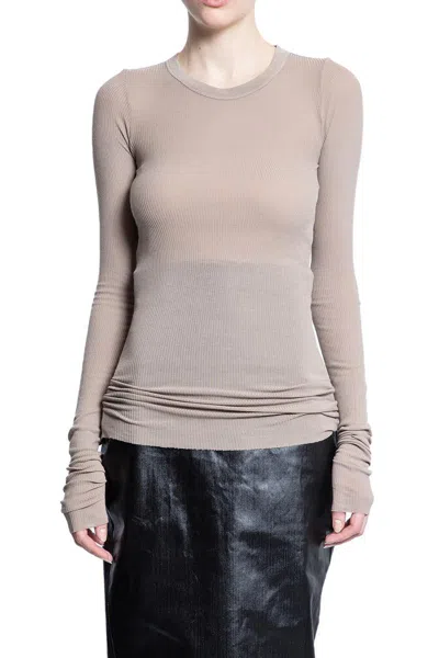Rick Owens T-shirts & Tank Tops In Brown