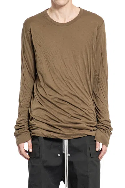 Rick Owens T-shirts & Tank Tops In Brown