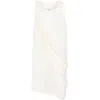Rick Owens Draped Cotton Sleeveless Top In Neutral Palette In Beige