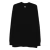 Rick Owens Black Baseball T Sweatshirt In Black