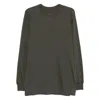Rick Owens Long-sleeve Crew-neck T-shirt In Green