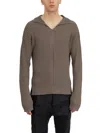 Rick Owens Tabard Dust Sweater In Brown
