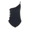 Rick Owens Taco Badeanzug Mit Asymmetrischer Schulterpartie Und Bindedetail
