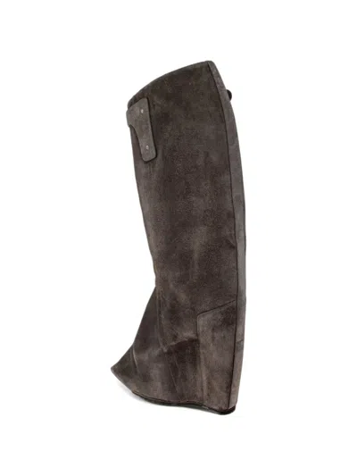 Rick Owens Taconaska Ankle Boots In Brown