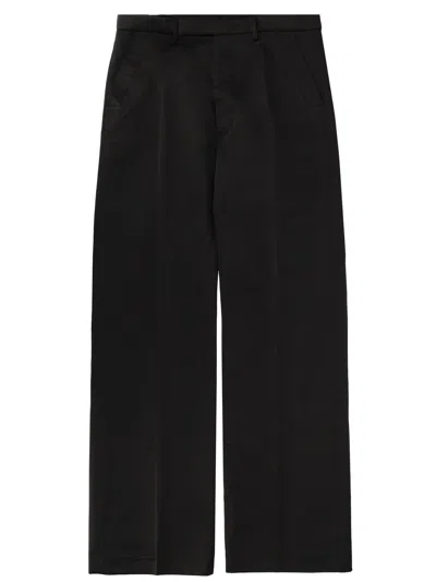 Rick Owens Concealed-fastening Trousers In Black