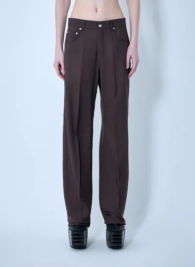 Rick Owens Tailored Geth Pants In Brown