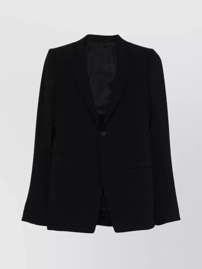 RICK OWENS TAILORED JACKET BUTTONED-CUFF SLEEVES