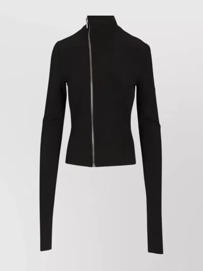 RICK OWENS TAILORED JACKET WITH HIGH COLLAR AND LONG SLEEVES