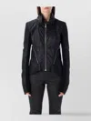 Rick Owens Tailored Leather Biker Jacket Zipper In Black
